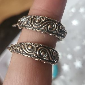 Barbara Bixby silver earring hoops